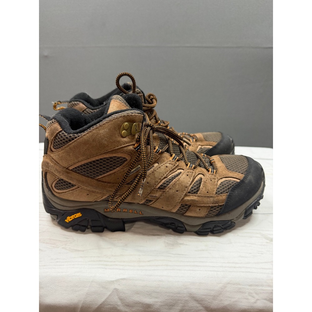 Merrell Moab 2 Mid Ventilator Hiking Boots Mens Brown Suede Mesh 11W - Picture 5 of 11